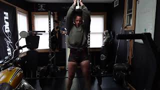 Workout Vlog power cleans and thrusters [upl. by Perot268]