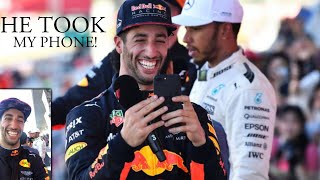 When Daniel Ricciardo Took My Phone 😂 Suzuka Grand Prix Japan  Lewis Hamilton Vlogs [upl. by Annod900]