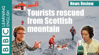 Tourists rescued from Scottish mountain BBC News Review [upl. by Akirehs743]