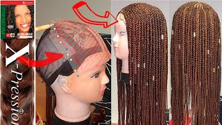 🦋Easy DIY Braided Wig Using Xpression ExtensionsHow to Make Braided Wig 06 [upl. by Ludwig]