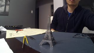 Metal Earth Eiffel Tower Paris 3d metal model time lapse [upl. by Harlin]