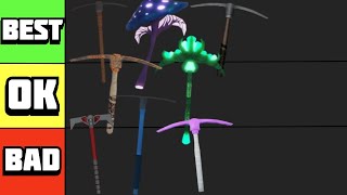 Ranking The BEST AND WORST Pickaxes In Roblox Oaklands [upl. by Walkling329]