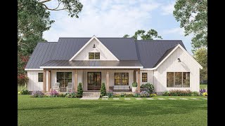 EXCLUSIVE MODERN FARMHOUSE PLAN 00900326 WITH INTERIOR [upl. by Cavuoto64]