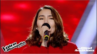 AisauleD  quotThis is mequot  Blind Audition  The Voice of Mongolia S2 [upl. by Anaimad509]