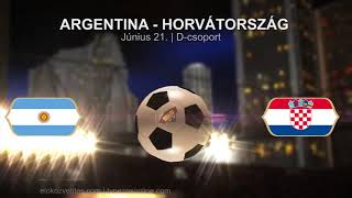 ⚽ Argentina  Horvátország 2018 0621 FIFA Foci VB meccs PROMÓ [upl. by Iow288]