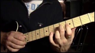 Bad moon risings solo Creedence clearwater revival guitar lesson [upl. by Laurinda333]