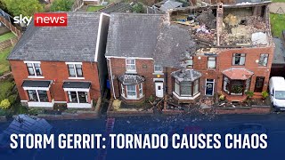 Storm Gerrit Tornado throws hundreds of lives into chaos [upl. by Ause]