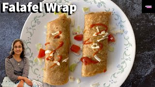 Falafel Wrap Recipe  Healthy Indian Dinner recipe [upl. by Reerg]