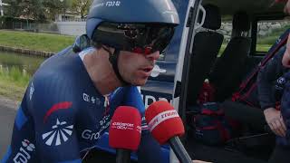 Thibaut Pinot  Interview à larrivée  Prologue  Tour de Romandie 2023 [upl. by Ban]