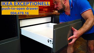 IKEA EXCEPTIONELL low drawer for METOD kitchen base cabinet 00447816 assembly and instalation [upl. by Laurie]