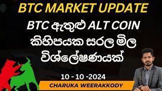 BTC වෙළඳපොළ විශ්ලේෂණය සහ පැහැදිලි කිරීම  10  10 2024 [upl. by Velleman]