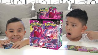 FUSION STRIKE Booster Box Pokemon Opening Calvin CKN [upl. by Dahsar259]