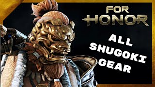 All Shugoki Gear Remastered  For Honor [upl. by Dal548]