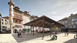 Pose des premiers pavés du chantier de réaménagement de la Place Carnot 51023  Ville de Figeac [upl. by Venable]