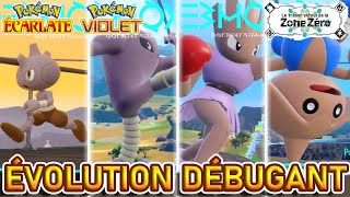 FAIRE ÉVOLUER DEBUGANT EN KICKLEE  TYGNON  KAPOERA  Pokémon Violet Écarlate  DLC Disque Indigo [upl. by Honeyman]