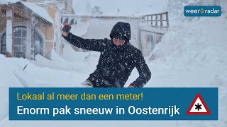 Enorm pak sneeuw in Oostenrijk obertauern weerenradar [upl. by Fulcher441]