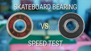 Magneto Slicks ABEC 9 Race Longboard Skateboard Bearings  SPEED TEST [upl. by Elnore]