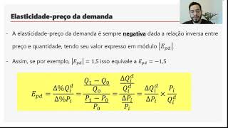 AULA 4  ELASTICIDADE  Parte 1  ECO 001  Fundamentos Teoria Econômica [upl. by Oicnevuj304]