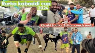 Rurka kabaddi cup 2024  sultan khushi ludhar aman lopo  Shahkot Lions 🦁  vlog [upl. by Aneert]