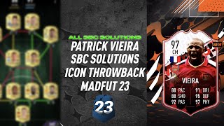 PATRICK VIEIRA  ALL 18 SBCS  Easiest Way Possible  MadFUT 23 [upl. by Wendin51]