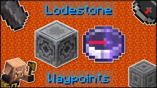 Minecraft  How To Use The Lodestone amp Lodestone Compass Create Waypoints [upl. by Iharas]