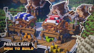 Minecraft How to Build Medieval Docks and Medieval Shop [upl. by Abrams]