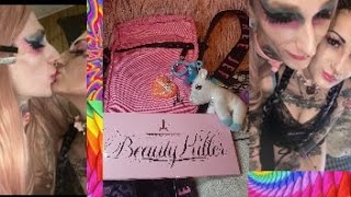 Killerrain Gold ⭐JEFFREE STAR beauty killer palette me and my beautiful queen blessed new makeup⭐ [upl. by Ennyrb720]