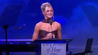 Rylee Arnold speaks at the 2024 Carousel Of Hope Ball [upl. by Arahsal143]