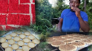 Easy way How To make Grater Cake N Gizzarda outdoor bakingamazing look [upl. by Cirdahc682]