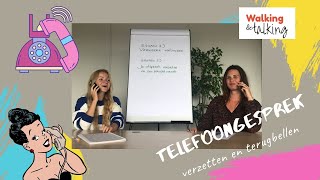 Telefoongesprek verzetten en terugbellen  Leer beter Nederlands spreken  NT2 [upl. by Daeriam]