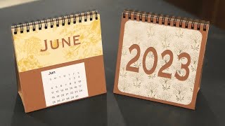 How to make a Desktop Calendar  Cricut app [upl. by Simons]