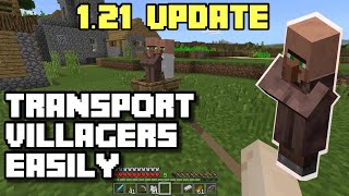 Best Way to Transport Villagers in Minecraft 121 Step by Step Guide [upl. by Manaker]