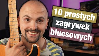 10 prostych zagrywek bluesowych na gitarze z tabulaturÄ… [upl. by Macpherson]