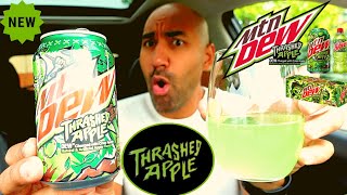 Mountain Dew Thrashed Apple Review  New Mountain Dew 2021 Flavor [upl. by Leon]