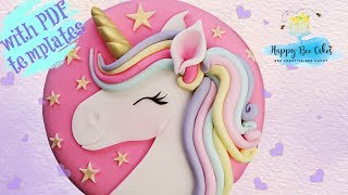 Easy UNICORN cake tutorial  UNICORN cakes 🦄 [upl. by Paulina]