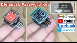 How to Create a Cheap and Easy Security Key with Digispark  Digispark Password Key With Touch [upl. by Lefton]