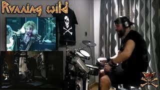 Running Wild  Conquistadores Drum Cover [upl. by Nuahs]