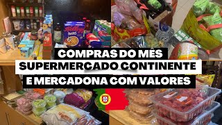 Compras de supermercado em Portugal  Continente e Mercadona [upl. by Mak]