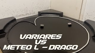 Beyblade MFB  Variares VS Meto LDrago In Life Size Stadium [upl. by Anayad416]