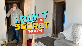 My Biggest DIY Hidden Bookcase Door  A Secret Room DIY Timelapse [upl. by Major]