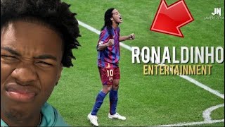 AMERICAN FIRST TIME REACTING TO Ronaldinho Footballs Greatest Entertainment [upl. by Asirram]