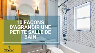 10 façons dagrandir une petite salle de bain [upl. by Loresz]