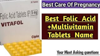 Best Folic Acid and Multivitamins Tablets Name फोलिक ऐसिड और मल्टीविटामिन्स Bestcareofpregnency [upl. by Ajssatan]