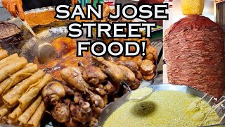 CRAZY SAN JOSE FOOD TOUR at SAP CENTER Night Market [upl. by Eceerehs530]