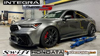 2024 Acura Integra TypeS Hondata amp Phearable Stage 2 Tune  Swift Lowering Springs [upl. by Naedan690]