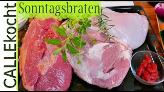 Leckerer Sonntagsbraten Schmorbraten selber machen wie Oma Rezept [upl. by Attiuqahs]