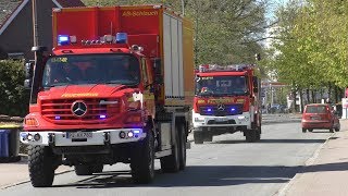 Waldbrand in Quickborn Einsatzfahrten FeuerwehrenKreisfeuerwehrzentrale [upl. by Eanert]