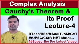 Complex Analysis  Cauchys Theorem Proof in HindiLecture4 [upl. by Ettennyl]