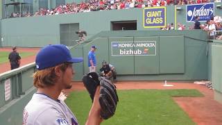 Yu Darvish Bullpen Fenway Park August 6 2012 WWWBULLPENVIDEOSCOM [upl. by Cherilynn437]