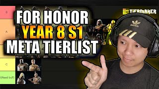 The REAL For Honor Tierlist for Year 8 Season 1  Dominion Matchmaking META Rating [upl. by Tabbi272]